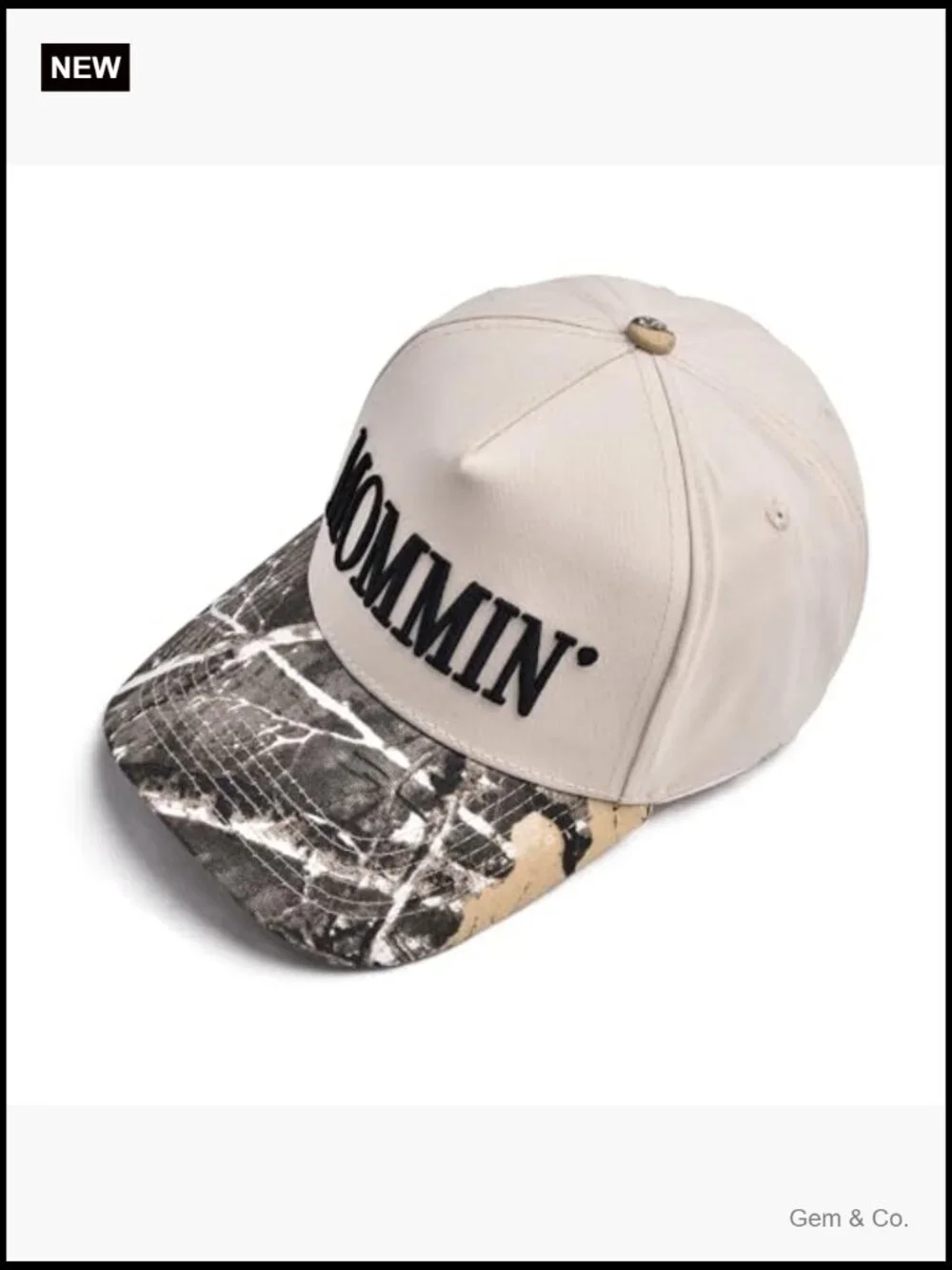 Embroidered Mommin Trucker Hat Adjustable Cotton Baseball Cap for Women Casual
